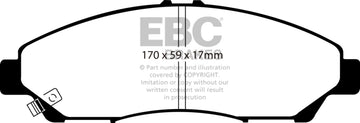 EBC 07-13 Acura MDX 3.7 Ultimax2 Front Brake Pads