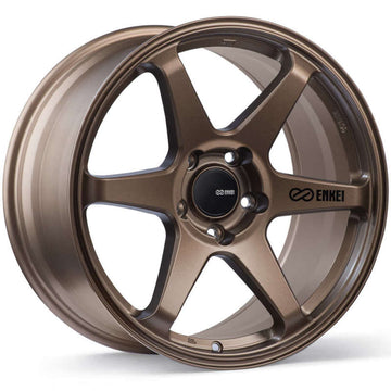 Enkei T6R 18x8.5 38mm Offset 5x114.3 Patrón de pernos 72.6 Diámetro Rueda de bronce mate