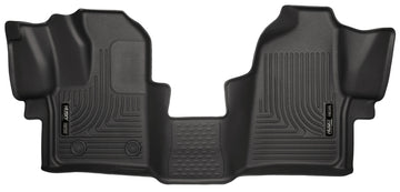 Husky Liners 2015 Ford Transit-150/Transit-250/Transit-350 WeatherBeater Revestimientos de piso delanteros negros