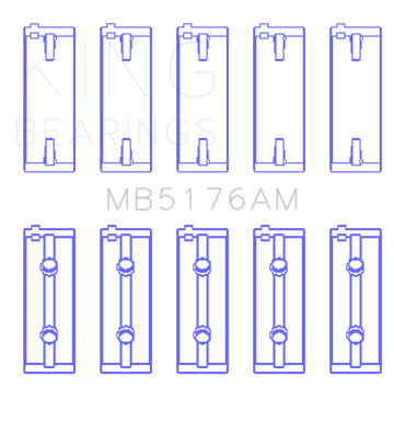 King Engine Bearings Mitsubishi 4G93 SOHC (Size 0.25) Main Bearing Set