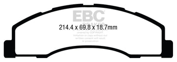 EBC 08+ Ford Econoline E150 4.6 Ultimax2 Front Brake Pads