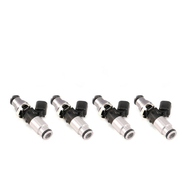 Inyectores Injector Dynamics ID1300X - Adaptador superior de 14 mm (gris) - Junta tórica inferior de 14 mm (plateada) - Juego de 4