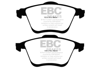 EBC 06-09 Mazda 6 2.3 Turbo (Mazdaspeed) Pastillas de freno delanteras Redstuff