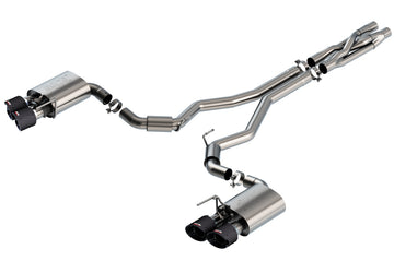 Borla 2020 Ford GT500 5.2L AT Escape CatBack ATAK de 3 pulgadas con puntas de fibra de carbono
