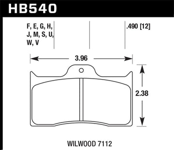 Pastillas de Freno Hawk Wilwood DTC-30