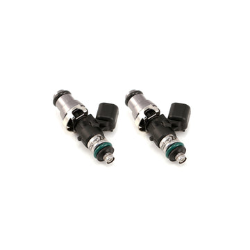 Injector Dynamics ID1050cc Inyectores 48 mm de longitud 14 mm (gris) Adaptador superior Junta tórica inferior de 14 mm (juego de 2)