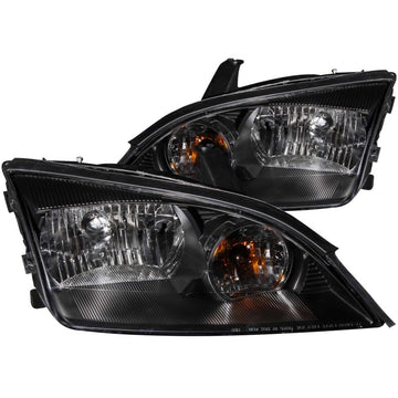 ANZO 2005-2007 Ford Focus Crystal Faros delanteros negros