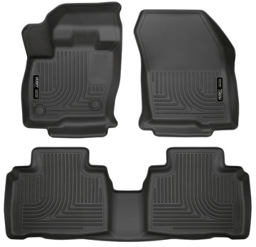 Husky Liners 2015 Ford Edge WeatherBeater Combo delantero y segunda fila Revestimientos de piso negros