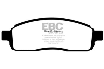 EBC 04 Ford F150 4.2 (2WD) 6 Lug Pastillas de freno delanteras Yellowstuff