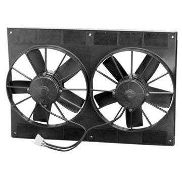 SPAL 2720 CFM Ventilador doble de alto rendimiento de 11 pulgadas - Tirador (2VA06-AP70/LL-37A)
