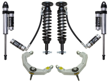 ICON 2015+ Ford F-150 4WD 2-2.63in Sistema de suspensión Etapa 4 con Billet Uca