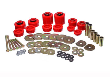 Energy Suspensión 80-96 Ford F-150/250/350 Juego de soporte de carrocería rojo incluye hardware