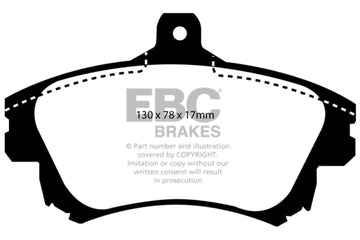 EBC 99-04 Volvo S40 1.9 Turbo T4 (200 BHP) Ultimax2 Front Brake Pads