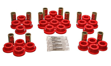 Energy Suspensión 87-92 Toyota Supra Juego de bujes de brazo de control trasero rojo
