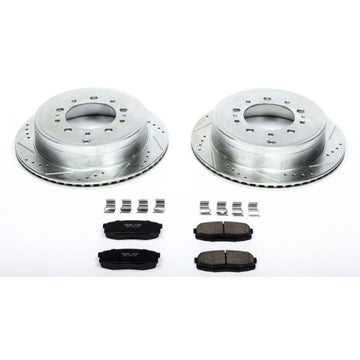 Power Stop 08-11 Lexus LX570 Kit de freno deportivo trasero Z23 Evolution