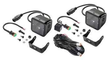 Kit de cubo LED Hella Universal Black Magic de 3,2 pulgadas - Haz de luz (largo alcance)