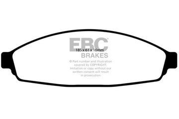 EBC 03+ Ford Crown Victoria 4.6 Pastillas de freno delanteras Greenstuff