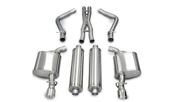 Corsa 05-10 Dodge Charger Sin enganche de remolque R/T 5.7L V8 Escape Cat-Back pulido Xtreme