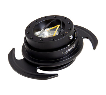 Kit de liberación rápida NRG Gen 3.0 - Cuerpo negro / Anillo negro con asas