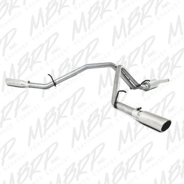 MBRP 2009 Chev/GMC 1500 4.8/5.3L EC/CC (excluyendo 8 camas) Cat Back Dual Split Side