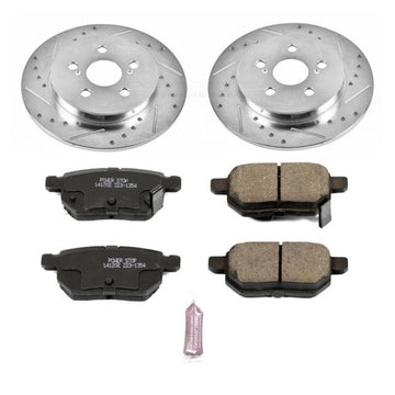 Power Stop 09-10 Pontiac Vibe Kit de freno deportivo trasero Z23 Evolution