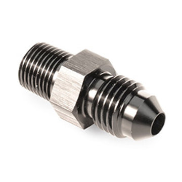 Snow Performance Conector de agua recto de 1/8 pulg. NPT a 4AN (negro)