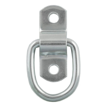 Anillo en D de amarre para montaje en superficie Curt de 1 pulg. x 1-1/4 pulg. (zinc transparente de 1200 lb)