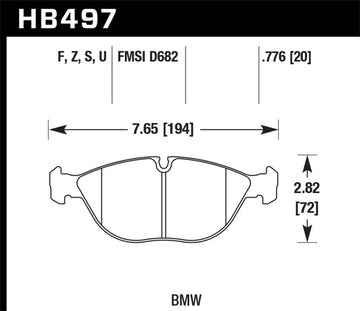 Hawk 04-06 Audi TT Quattro / 04-05 VW Golf R32 Pastillas de freno delanteras de cerámica Perf