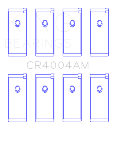 King Engine Bearings Isuzu 4XC1/4XC1T 1.5L (Size STD) Rod Bearing Set