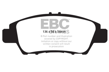 Pastillas de freno delanteras EBC 10+ Honda CR-Z 1.5 Hybrid Greenstuff