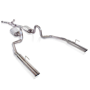 Silenciadores con cámara de escape de 2003-11 Crown Victoria/Grand Marquis de 4,6 L y 2-1/2 pulgadas de acero inoxidable