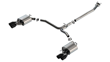Borla 18-22 Toyota Camry XSE 2.5L i4 AT/MT FWD / 4DR S-TYPE Escape trasero de gato (cromo negro)