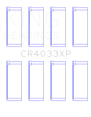 King Engine Bearings Honda F20C/F22C / 97-01 H22A4 (Size .025) Rod Bearing Set