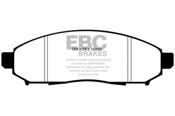 EBC 05+ Nissan Frontier 2.5 2WD Pastillas de freno delanteras Yellowstuff