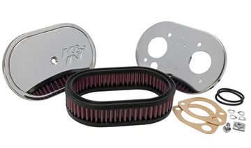Conjunto de carreras personalizado de K&amp;N, ovalado, rojo, altura del archivador de 1,75 pulgadas