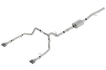 Escape Catback Borla 19 Chevrolet Silverado/GMC Sierra 1500 6.2L SS ATAK - Puntas de fibra de carbono