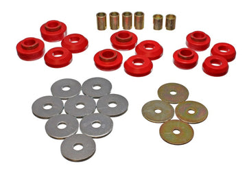 Energy Suspensión 75-79 Chevrolet Nova / Chevy II Juego de soporte de carrocería rojo