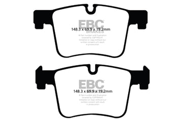 Pastillas de freno delanteras Redstuff EBC 11+ BMW X3 2.0 Turbo (F25)