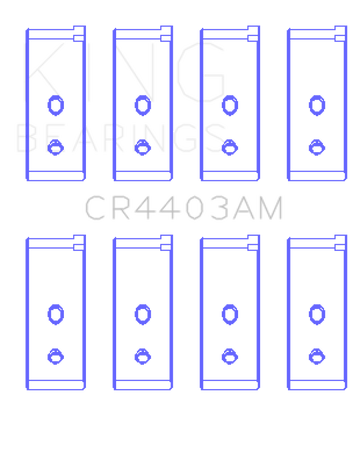 King Engine Bearings Austin/MG B-Series (Size Standard) Connecting Rod Bearing Set