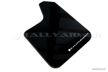 Rally Armor Ajuste universal (sin hardware) Guardabarros UR negro con logotipo blanco