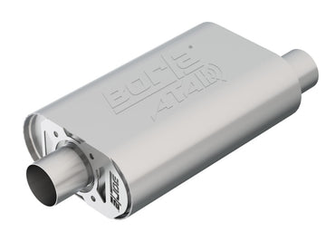 Borla CrateMuffler SBC Hot 350/383 2.5 pulgadas Offset/Centro 14 pulgadas x 4.35 pulgadas x 9 pulgadas Silenciador Atak ovalado