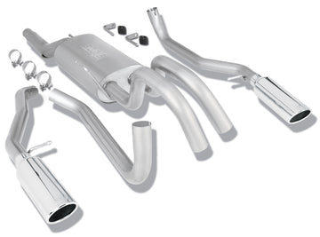 Escape Catback estilo Touring de acero inoxidable Borla 09 Ford F-150