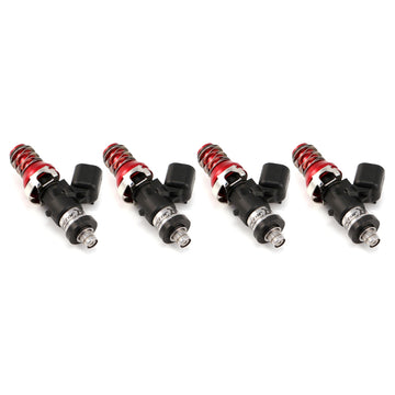 Inyectores Injector Dynamics ID1050 - Adaptador superior de 11 mm (rojo) - Cojines inferiores Denso (juego de 4)