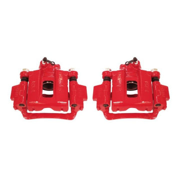 Power Stop 03-09 Toyota 4Runner Rear Red Calipers w/Brackets - Pair