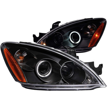ANZO 2004-2007 Mitsubishi Lancer Proyector Faros con Halo Negro (CCFL)