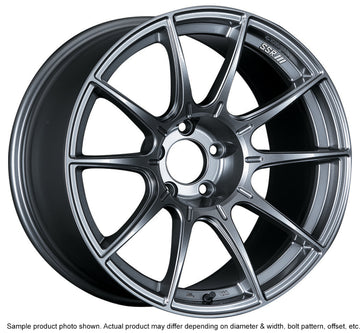 SSR GTX01 18x10.5 5x114.3 Rueda plateada oscura compensada de 22 mm G35 / 350z / 370z