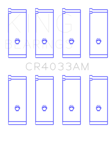 King Acura SOHC 16 Valve/Honda SOHC 16 Valve/DOHC 16 Valve Rod Bearing Set - Size STD