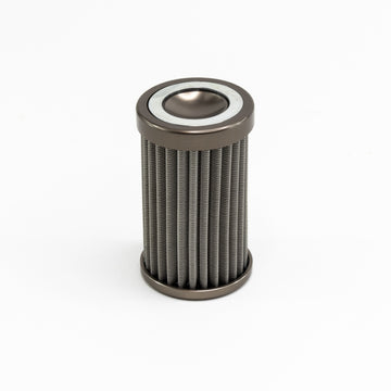 Elemento filtrante universal de acero inoxidable DeatschWerks de 100 micras (se adapta a carcasa de 110 mm)