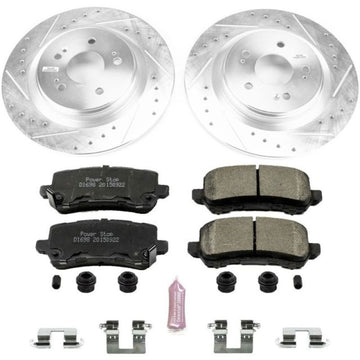 Power Stop 18-19 Honda Odyssey Kit de freno deportivo trasero Z23 Evolution