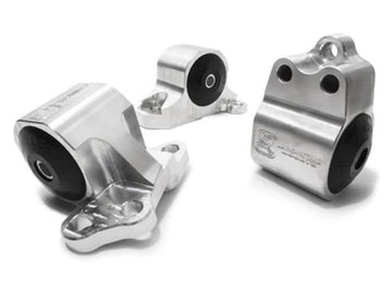 Innovadores bujes sólidos con soportes de aluminio plateado serie Civic B/D 92-95 (3 pernos)